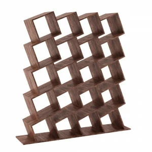 Стеллаж деревянный дизайнерский широкий орех "Матрица на 4" от Odingeniy ODINGENIY СТЕЛЛАЖИ "МАТРИЦА" 178442 Коричневый