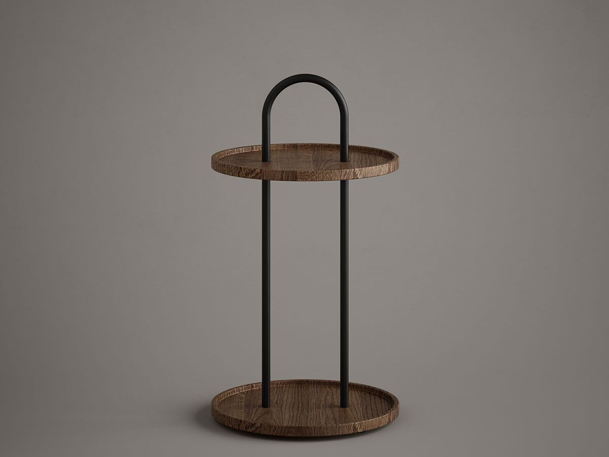 Высокий круглый деревянный журнальный столик Inbani NORM ARCH-00151541 - Вид №17