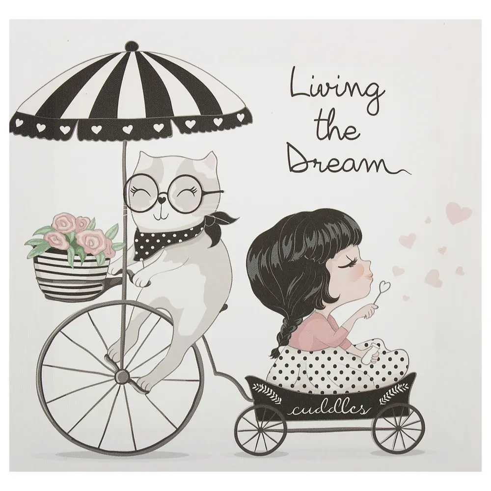 Картина на холсте «Девочка в тележке» 30х30 см Santreyd STLM-2125887