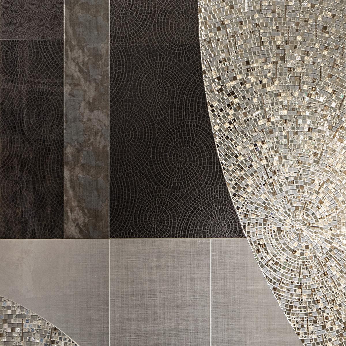 SICIS Bucolico Black Tela Grey Vetrite Tile sun-id-1991306 - Вид №81