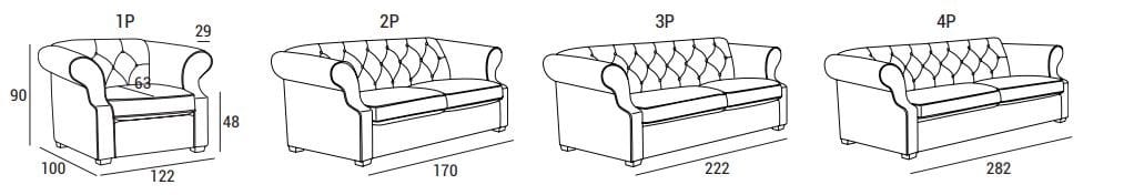 Тканевое кресло с подлокотниками Domingo Salotti ARCH-00070677 - Вид №4