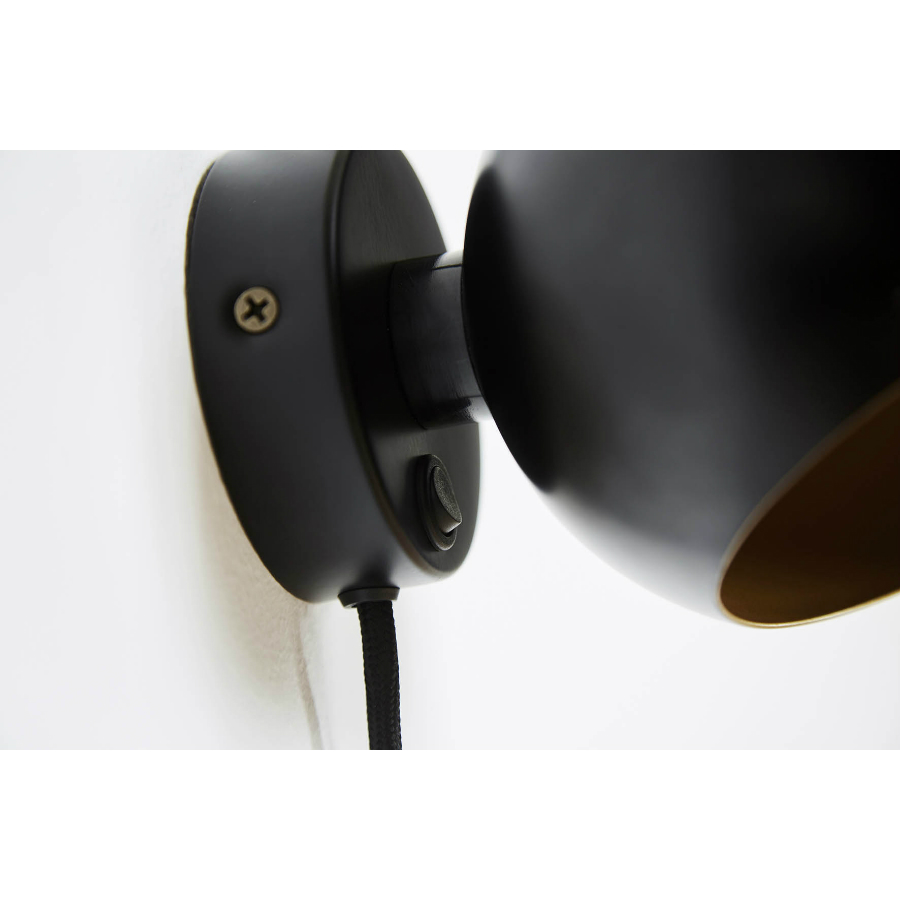 Лампа настенная Ball Anniversary, черная Frandsen 435565011 - Вид №2