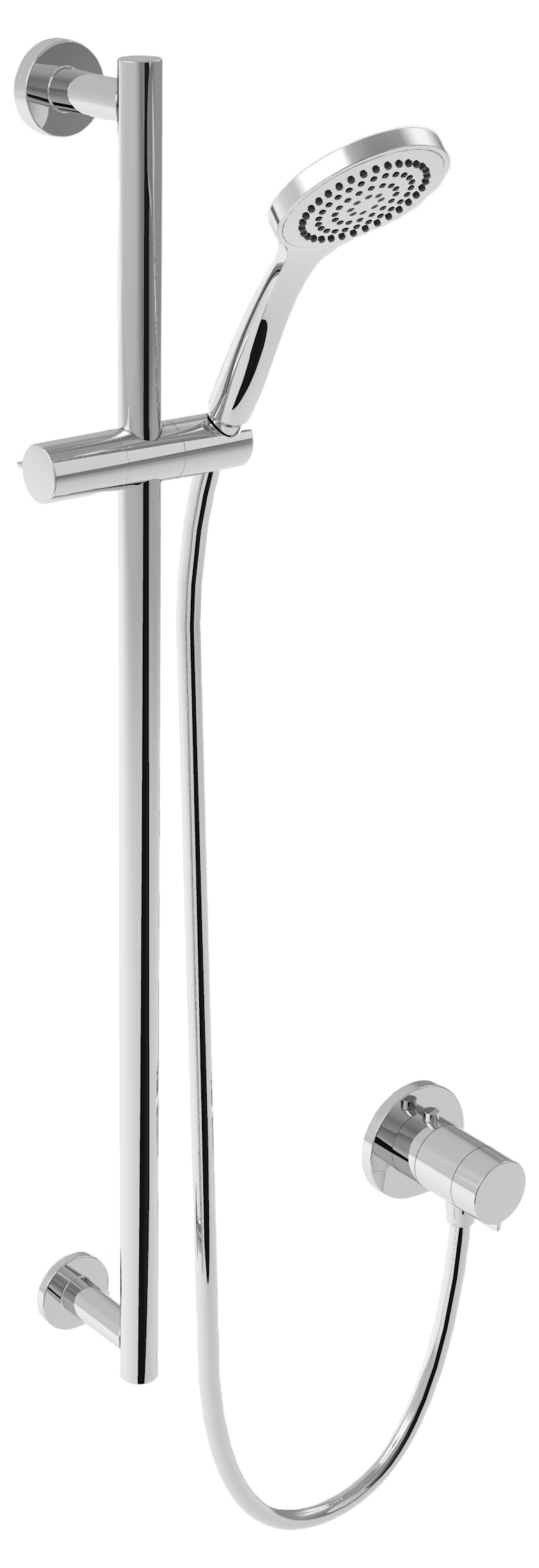 59609010001 Душевой комплект 15 / IXMO_solo Tермостат для 1 потребителя / с круглыми розетками KEUCO IXMO Sets