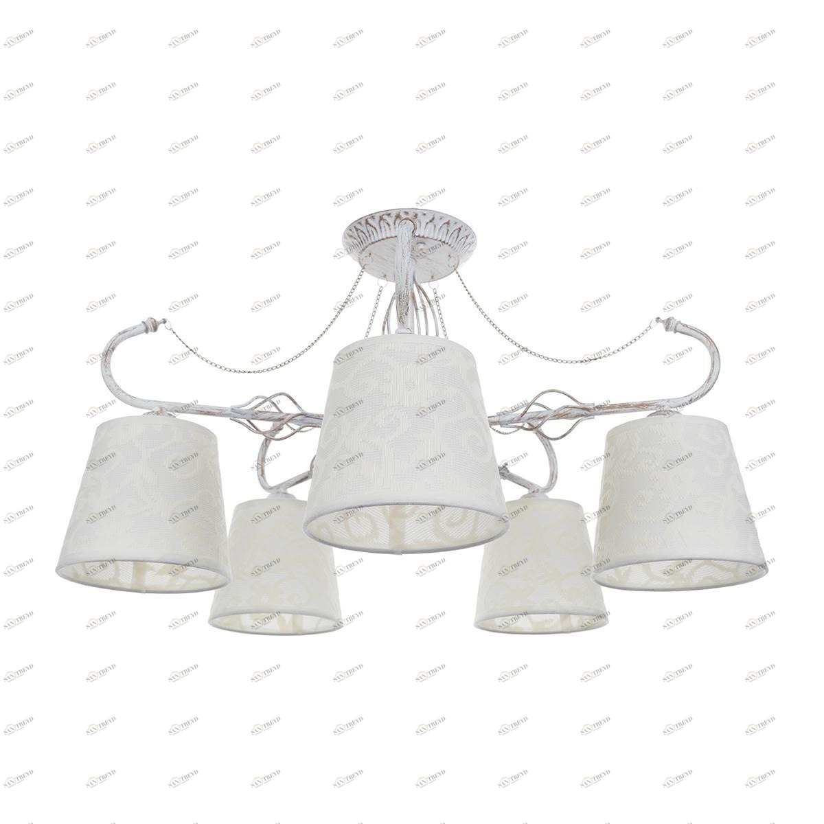Потолочная люстра IDLamp Vilucchio 556/5PF-Whitepatina IDLAMP VILUCCHIO 184007 Белый 