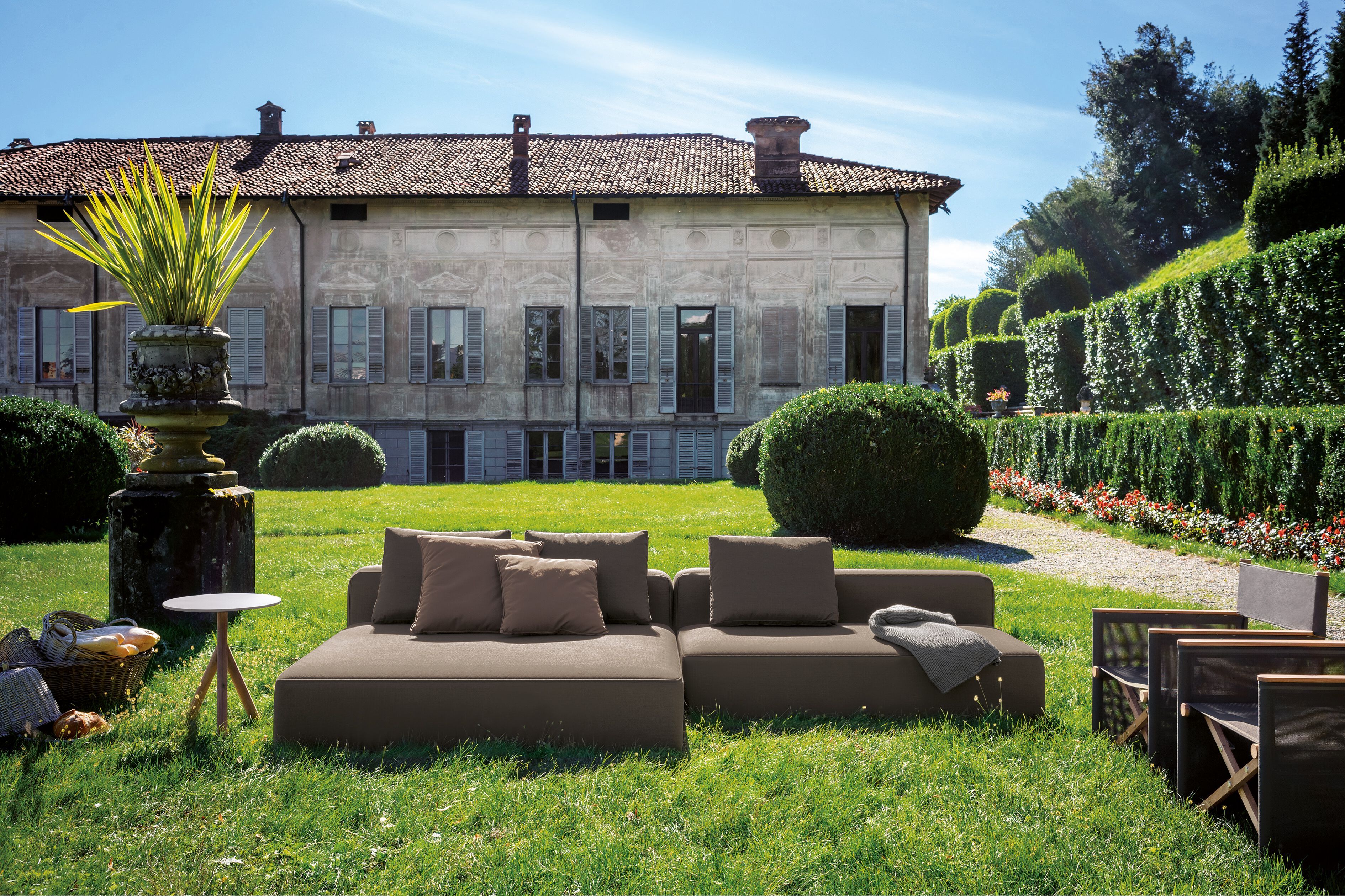 Ткань сад диван с полуостровом RODA Денди ARCH-00100096 - Вид №1