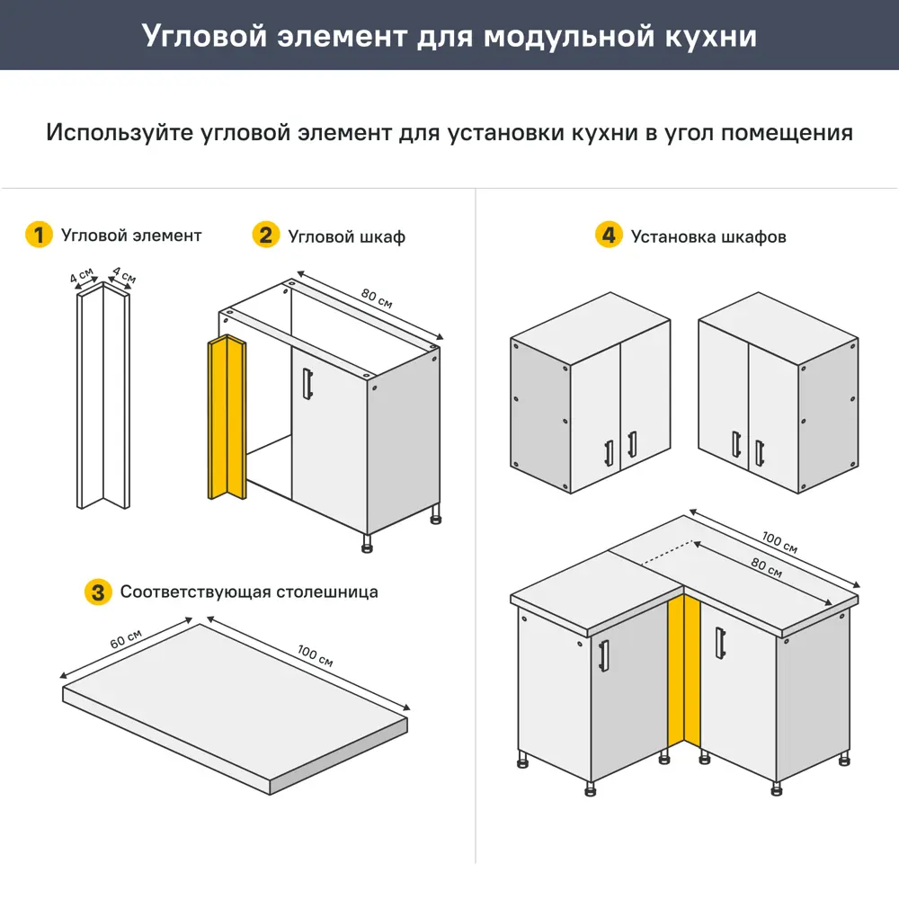 Кухонный шкаф навесной Агидель 60x67.6x29 см МДФ цвет белый DELINIA STLM-2036533 - Вид №13