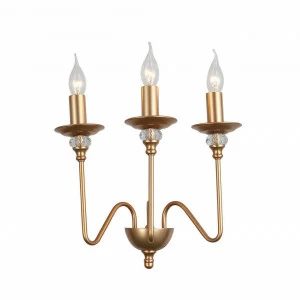 Бра металлическое на 3 лампы золотое Novento SL186.201.03 ST LUCE СВЕЧА 00-3931907 Золото