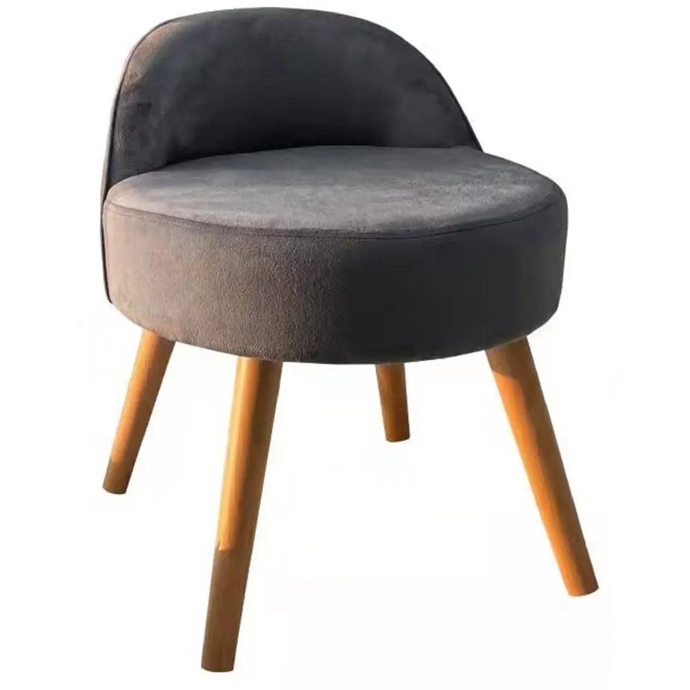 Стул на деревянных ножках DMR1952 ø 43 см цвет серый DREAM RIVER STLM-2071204