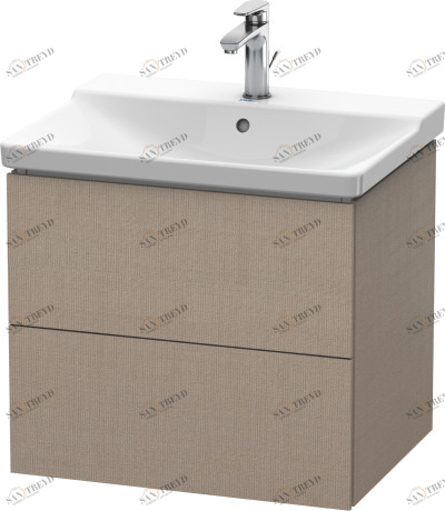 LC624407575 Тумбочка подвесная L-Cube #LC6244 620 x 481 мм Лен, декор Duravit