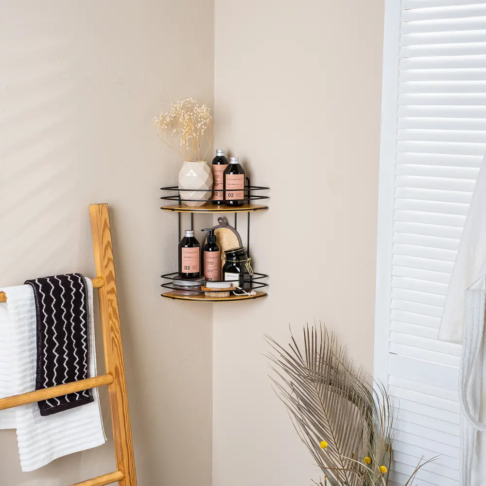 Полка угловая 21.8х21.8х32.8 см, цвет черный Santreyd Без серии STLM-2012177 - Вид №4