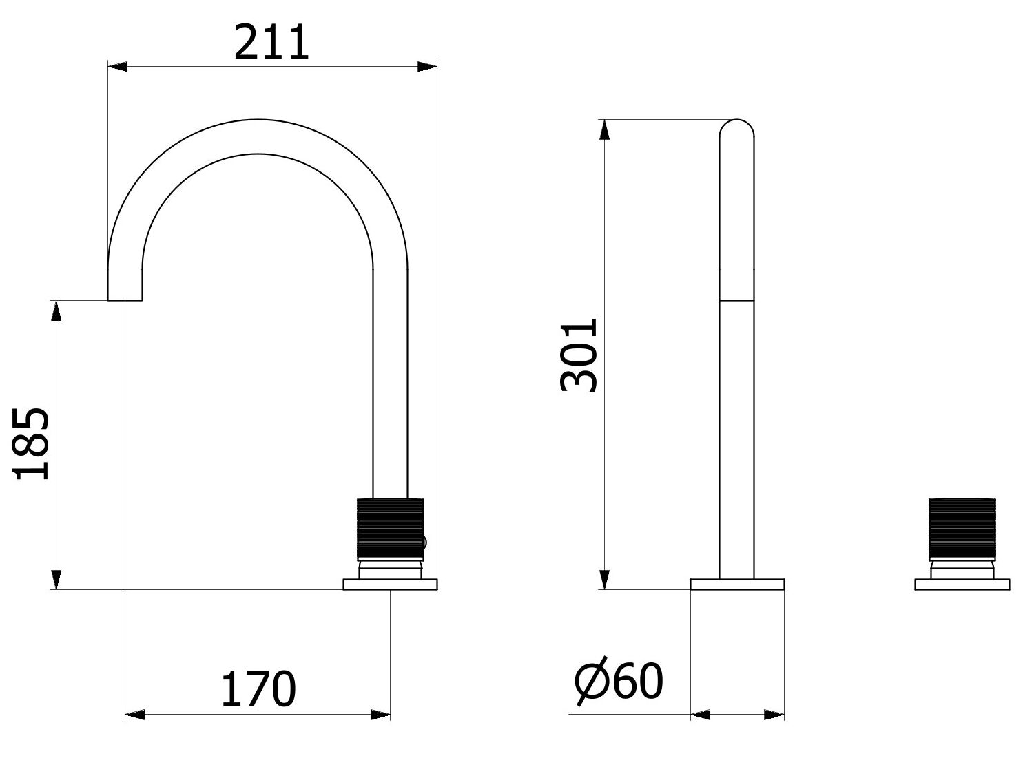 Смеситель для раковины с 2 отверстиями IB винил ARCH-00031986 - Вид №12