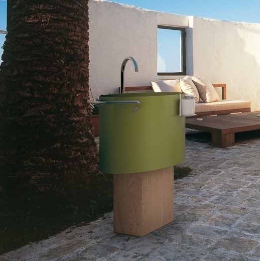 45490 Напольная раковина стоящая круглая Rapsel  - Вид №6