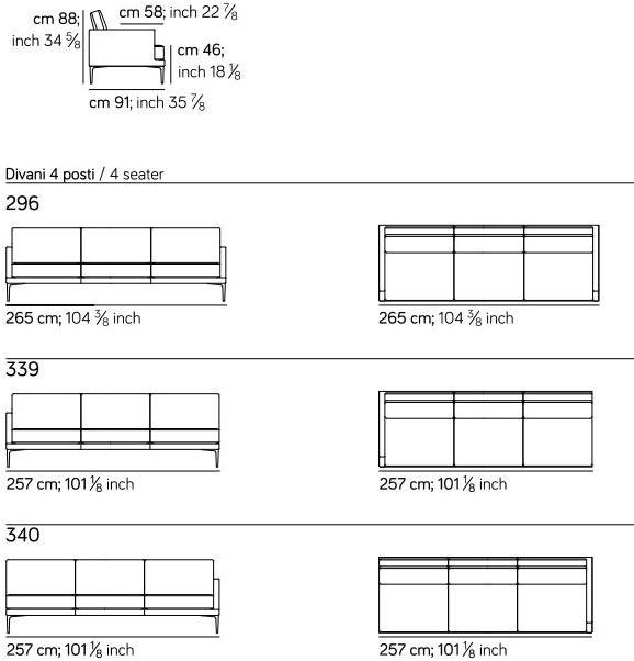 AMURA 2-местный тканевый диван Segno Am008.030 - Вид №5