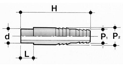 SANIT 024OPI02 Шланг, розетка растворителя, PVC-U  - Вид №1