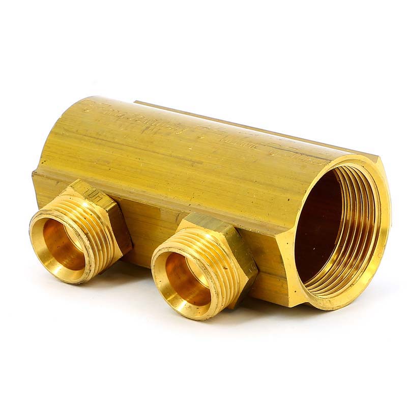 Коллектор ВВ 1"1/4 магистральный TIEMME 2 выхода 3/4"ЕК 50мм 1970086 - Вид №3