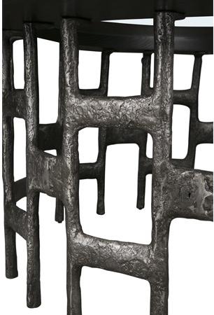 Hamilton Conte Paris Круглый журнальный столик из дерева и стекла sun-id-1461220 - Вид №2