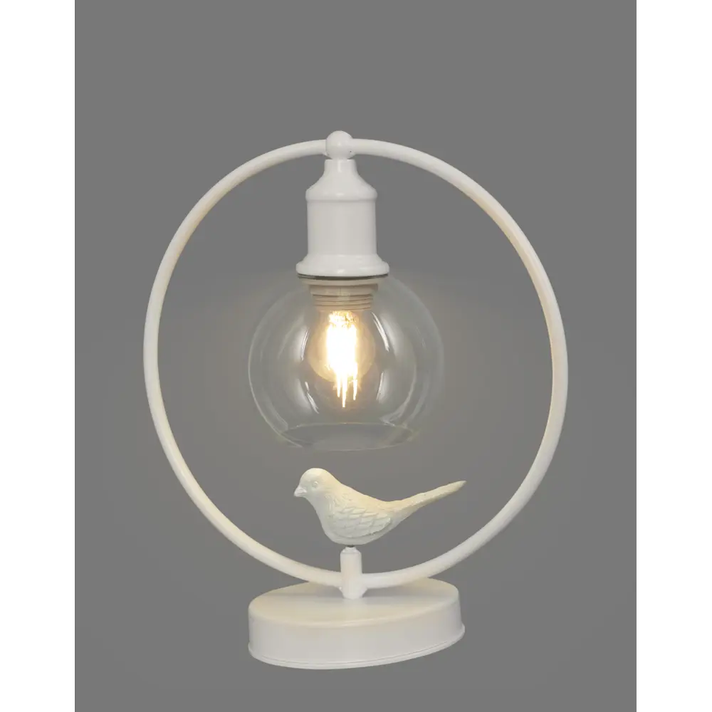 Настольная лампа Vitaluce Птички 1 лампа 2м² Е27 цвет белый матовый STLM-2036628 - Вид №2