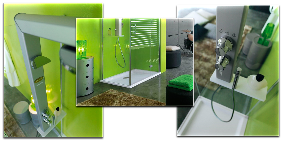 Душевое ограждение с колонной Start 120х80 9447-12380 Sx Jacuzzi 944712380SX - Вид №1