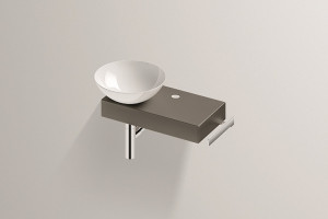 5256000084 Умывальник с тумбой, wp.pn1, белая, proshield, глазурованная Alape серия PN (Piccolo Novo)