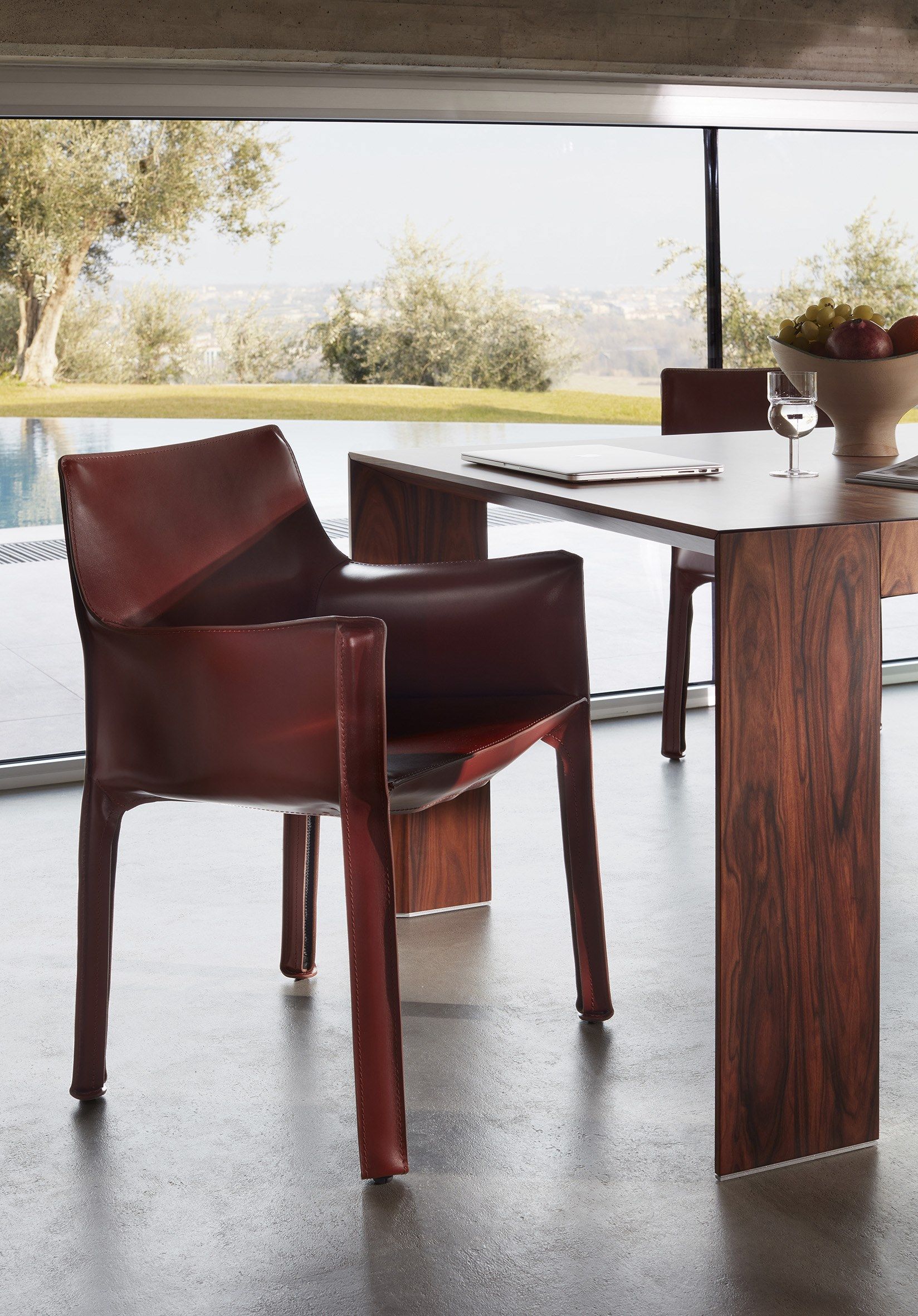 Кожаное кресло с подлокотниками CASSINA Cab ARCH-00062461 - Вид №9