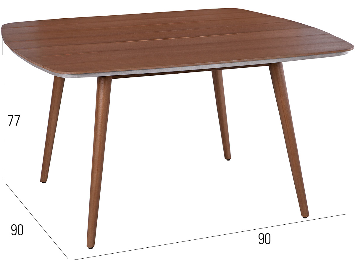 72.00.0570 Стол Iconic borneo 90 × 90 Mbm  - Вид №2