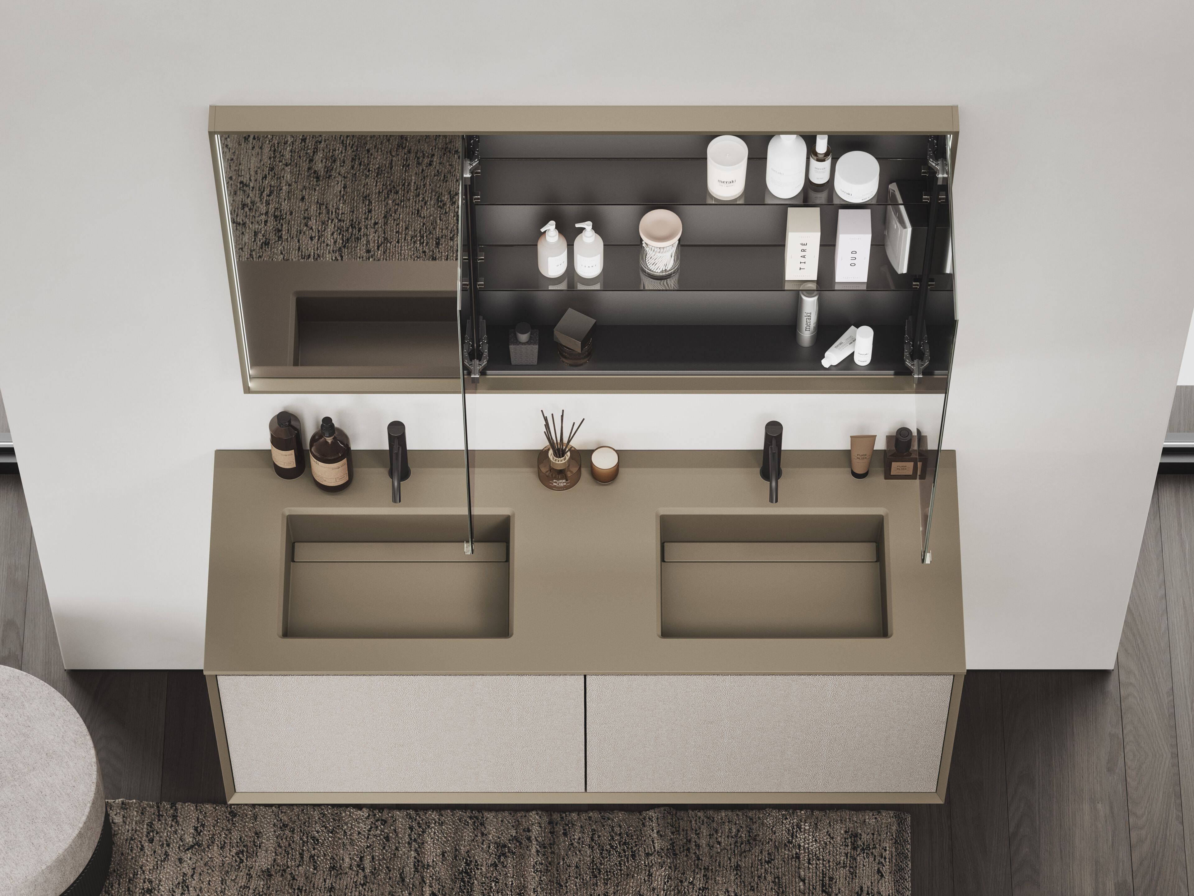 Полная мебель для ванной комнаты OASIS Smartcode ARCH-00147000 - Вид №1