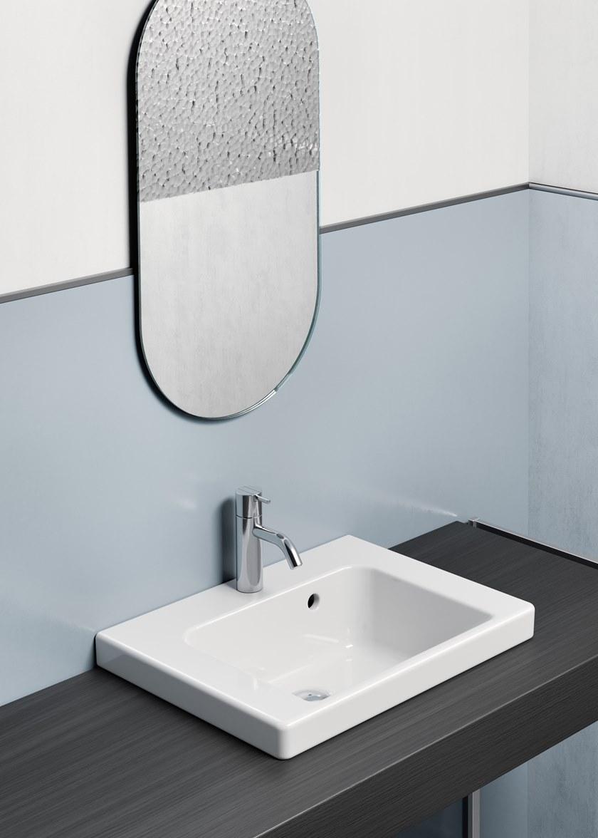 8630111 Встроенная раковина под столешницу овальная GSI ceramica Norm - Вид №2