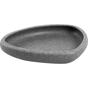 Мыльница Raindrops Чёрный камень полирезина