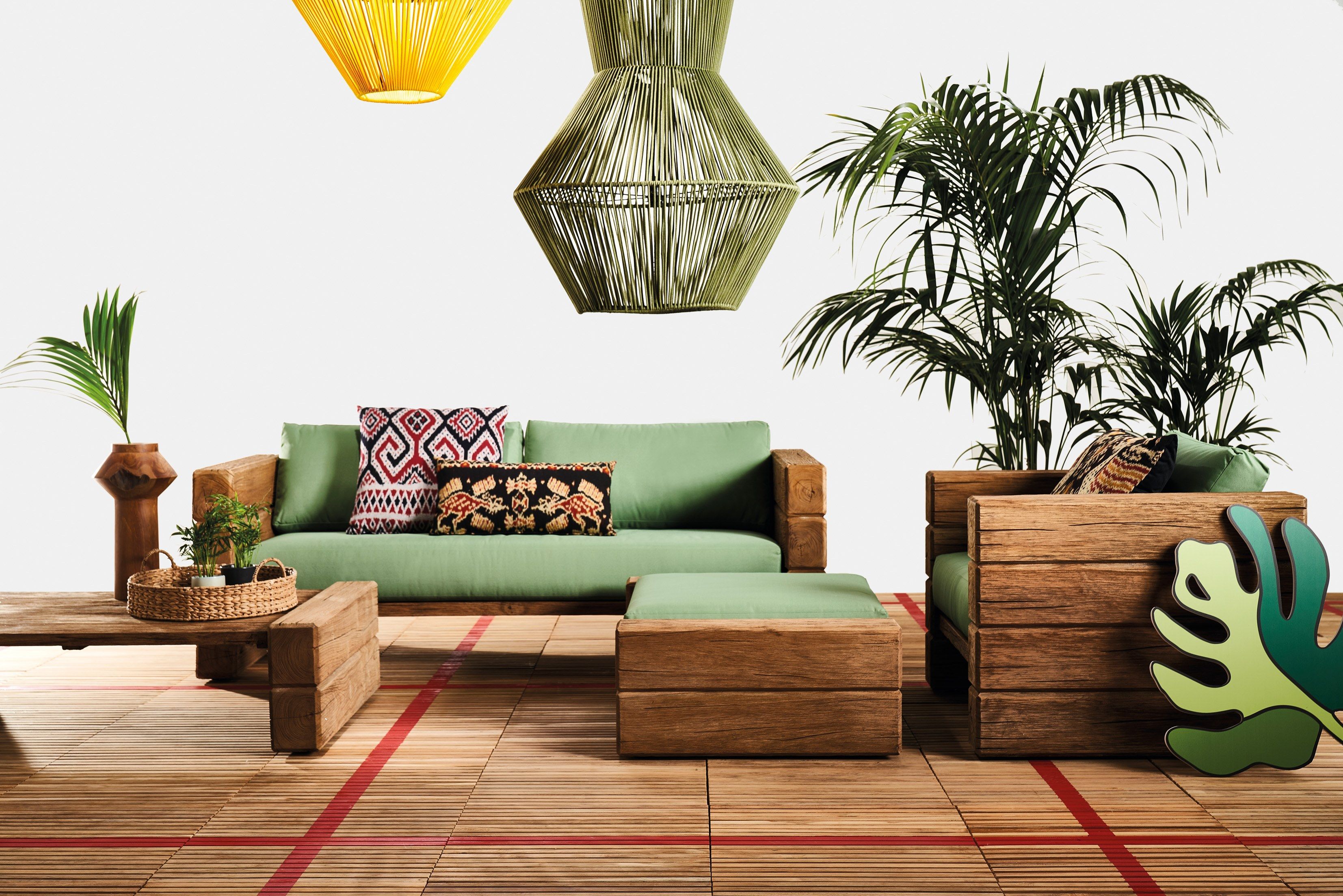 ТИК прямоугольный низкий садовый столик Il Giardino di Legno Stratos ARCH-00137605 - Вид №1