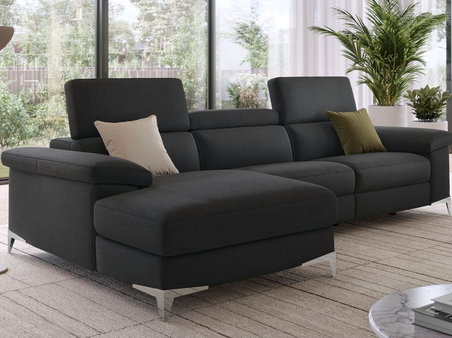 Тканевый диван с полуостровом Sofanella Venosa ARCH-00029482 - Вид №4