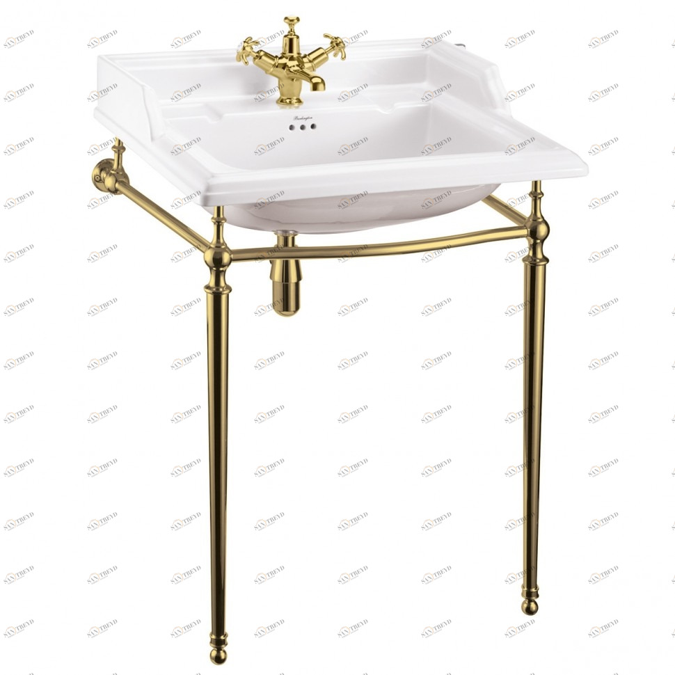B15 1TH, T49A GOL Напольная раковина стоящая овальная Burlington Gold