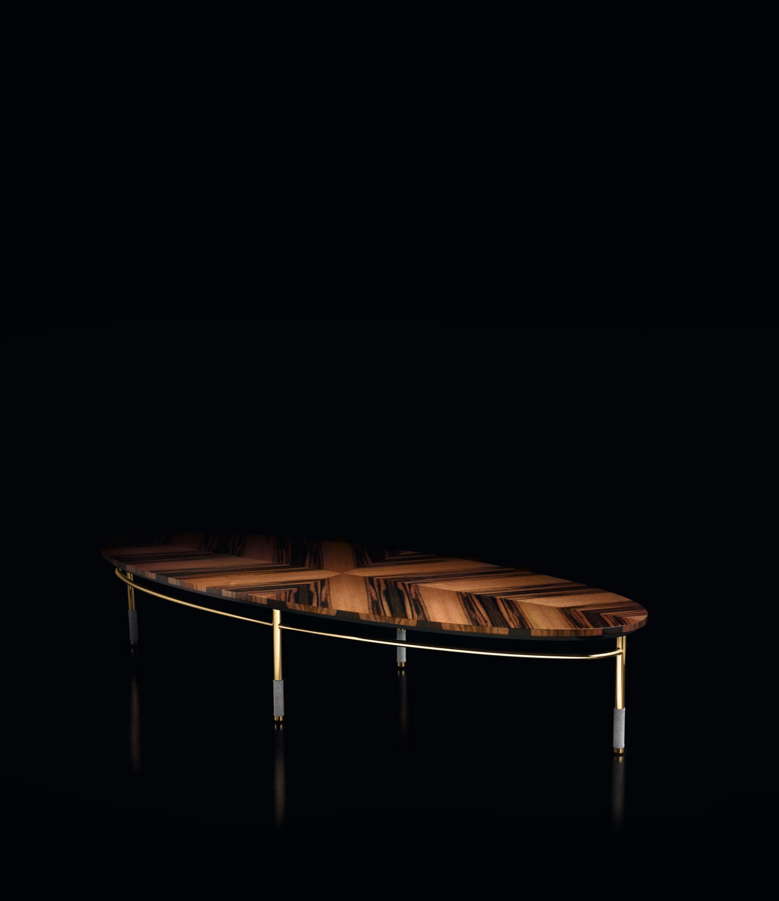 Деревянный овальный журнальный столик Former In Italia TOBIA ARCH-00095127 - Вид №1