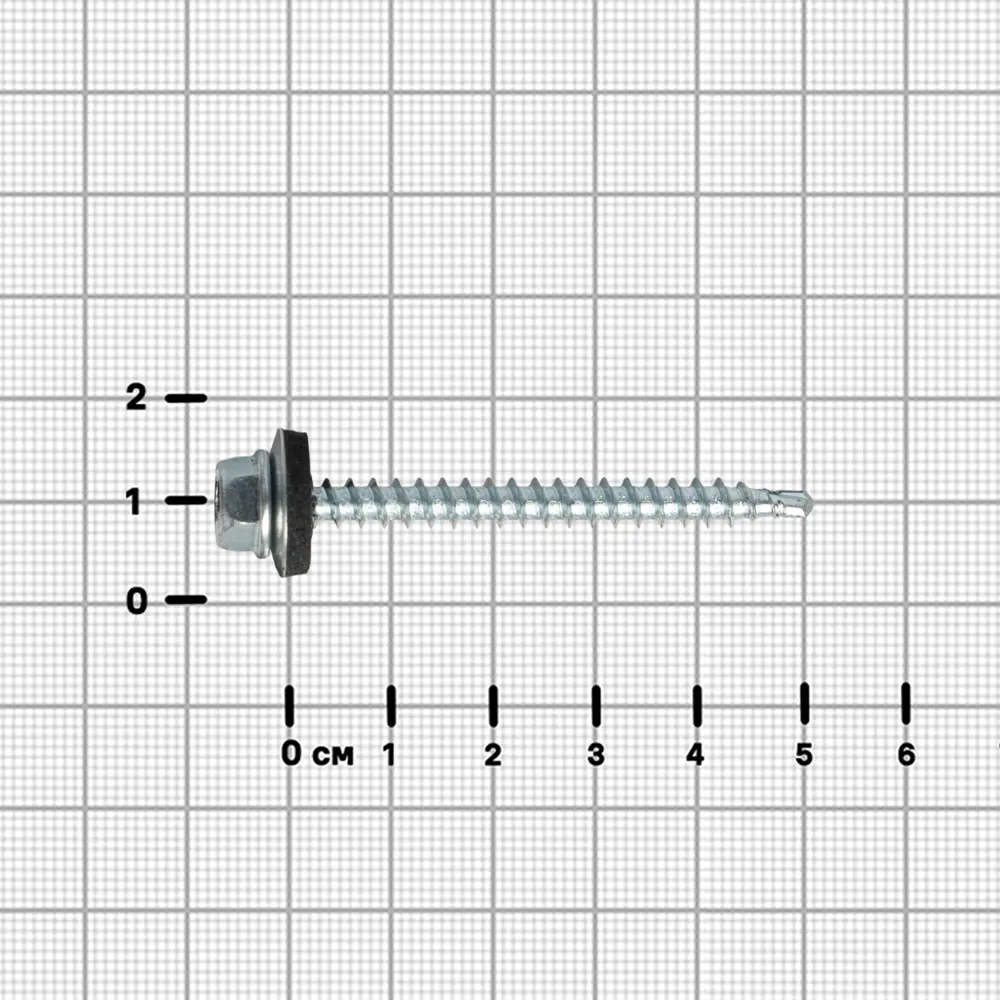 Саморезы кровельные по дереву DILWIS с пресс-шайбой и сверлом 4.8×51 мм (60 шт) 89386399 STLM-1570762 - Вид №2