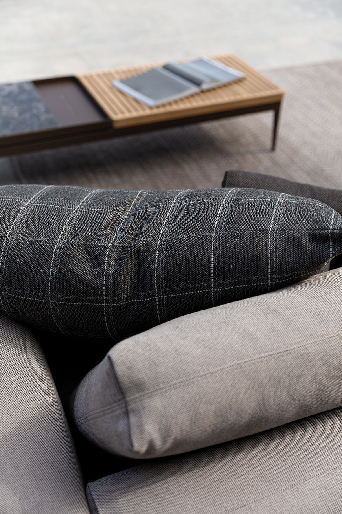 Тканевый угловой модульный садовый диван Gloster сетка ARCH-00114712 - Вид №6