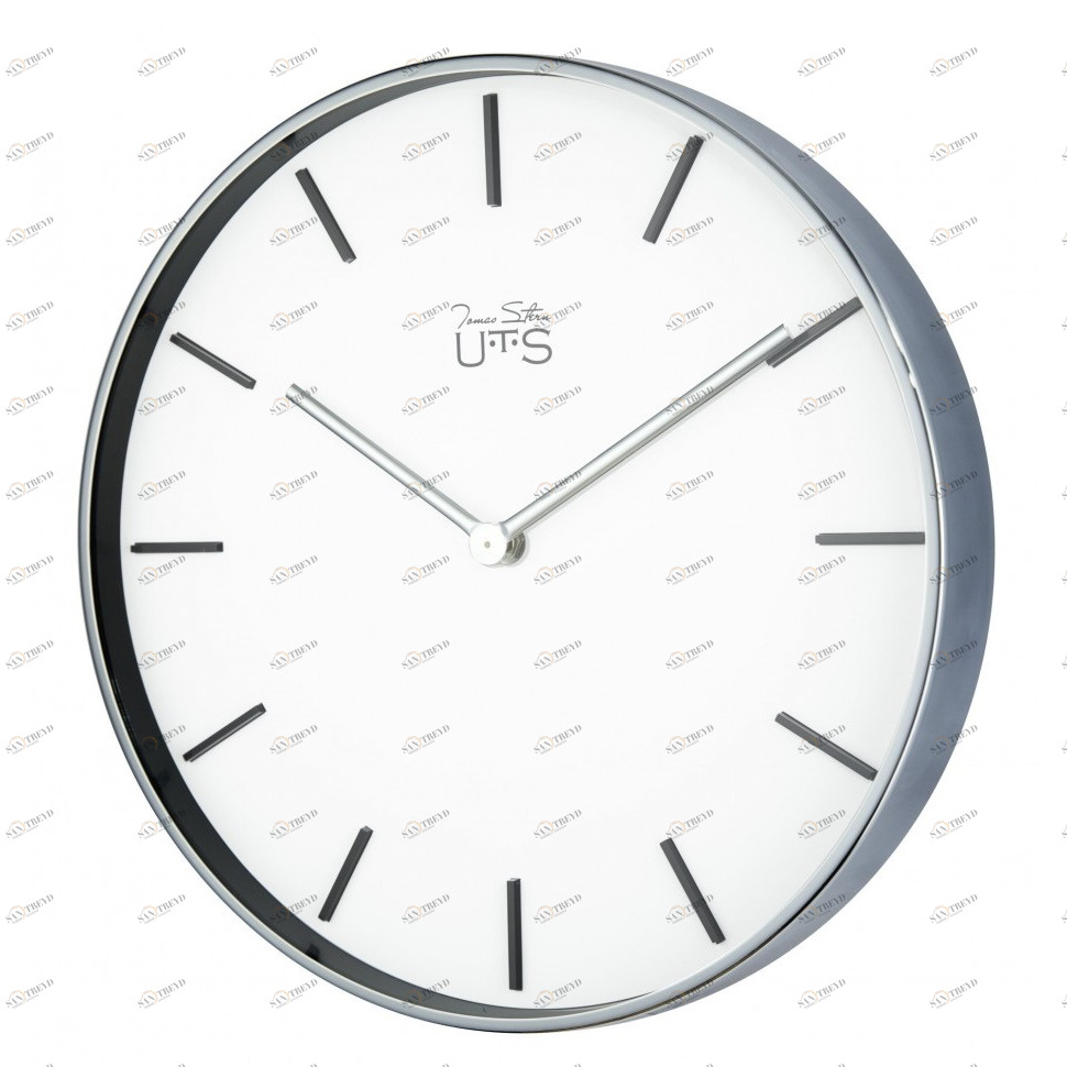 Часы настенные серебристые Tomas Stern 4004S TOMAS STERN ДИЗАЙНЕРСКИЕ 00-3872674 Серебро 