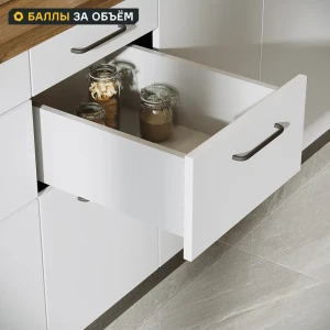 Выдвижной ящик для кухни 35.2x17.7x51.1 см KONSENSA ДСП цвет серый