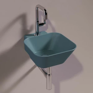 WA07NAVYMATT Подвесная раковина настенная квадратная Simas