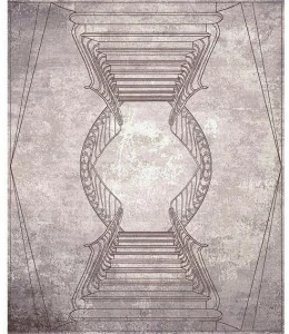 Tapis Rouge Прямоугольный коврик ручной работы La scala Tr1237