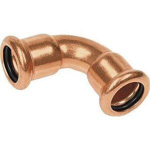 16002A28 SANHA 6002A пресс-фитинг, медь, отвод 90° ВПр-ВПр 28 мм