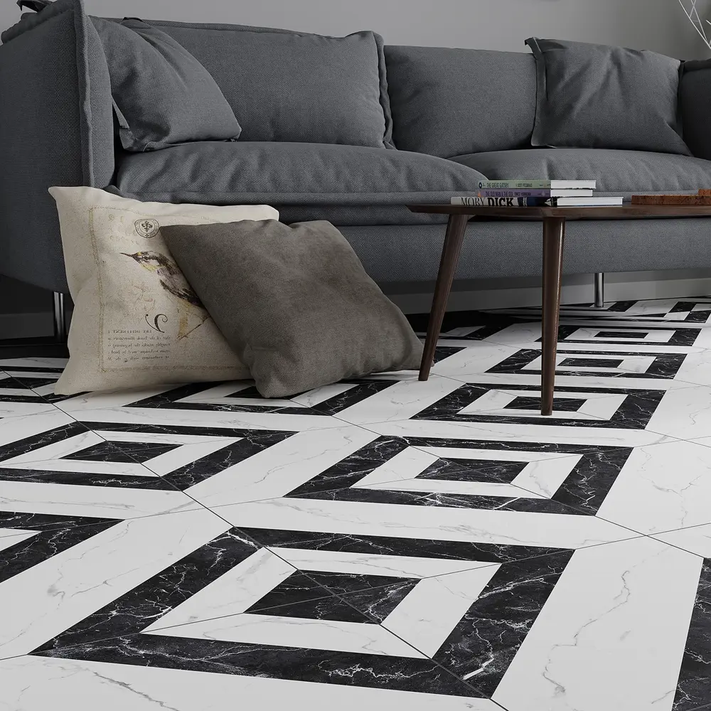 Керамогранит ARTENS Dina с мраморным узором 42×42 см 89364108 STLM-0943722 - Вид №5