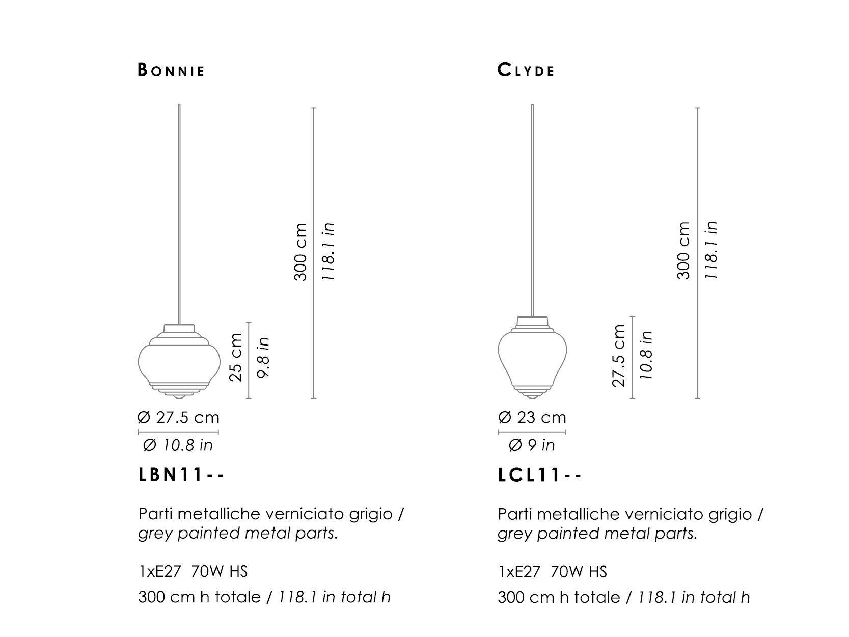 Подвесной светильник ручной работы из дутого стекла Zafferano Бонни и Клайд ARCH-00053755 - Вид №9
