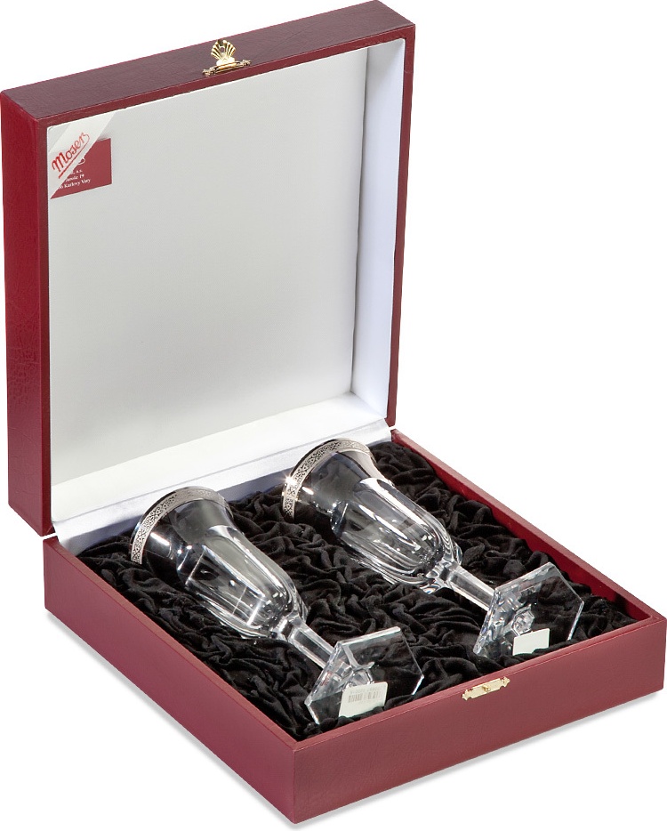 88732 Moser Набор из 2 фужеров для шампанского 150мл "Поуп" п/к Хрусталь бессвинцовый 