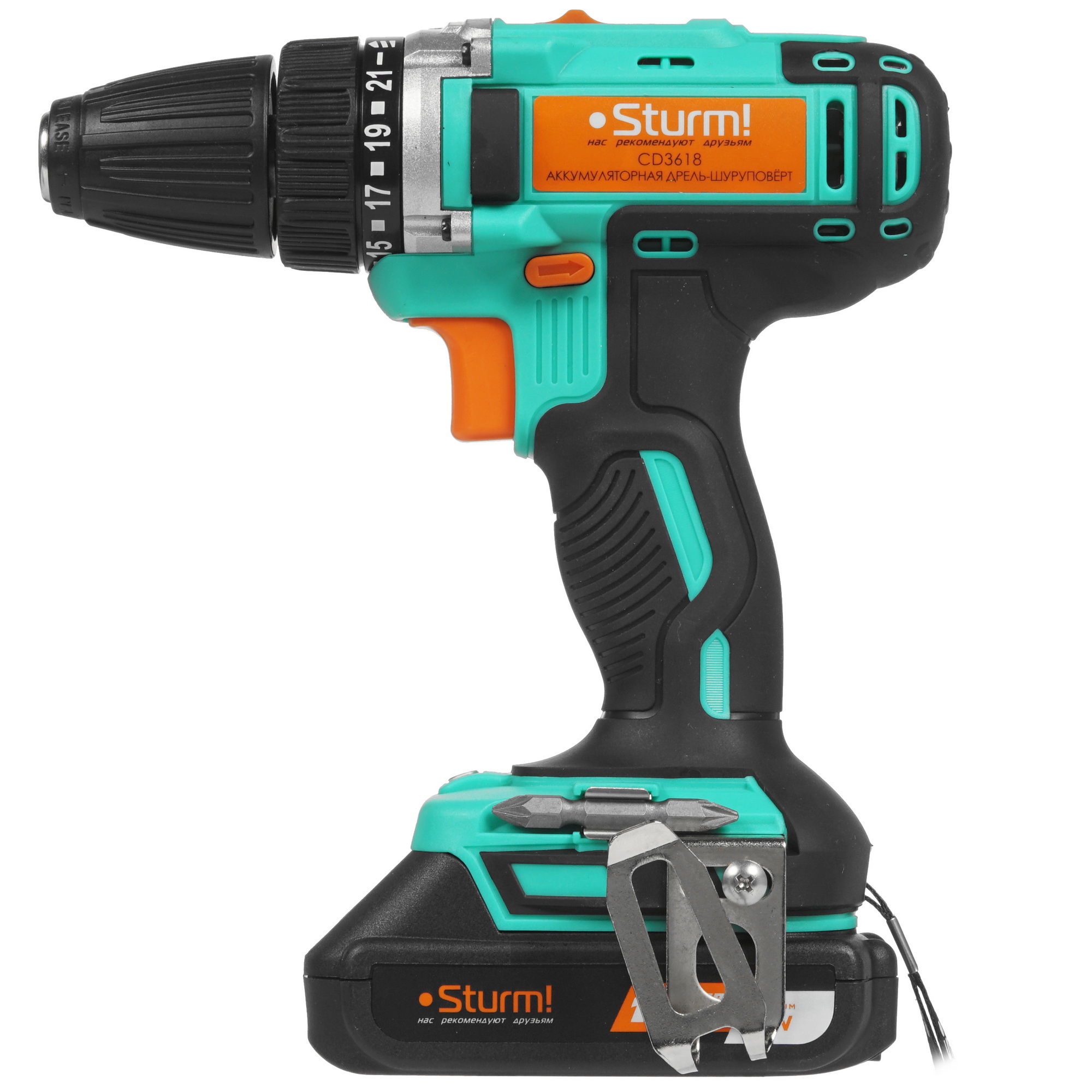Дрель-шуруповерт Sturm! CD3618 1BatterySystem 18V 5308974 STDN-0004573