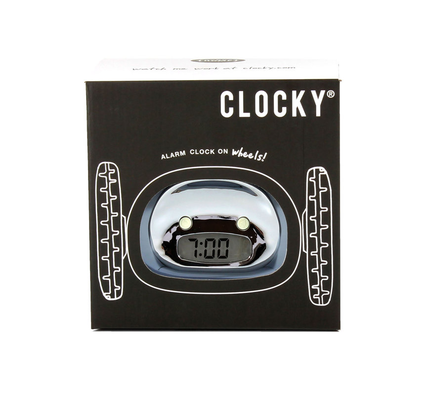 Будильник с сюрпризом Clocky металлик SUCK UK SKCLOCKY3 - Вид №6