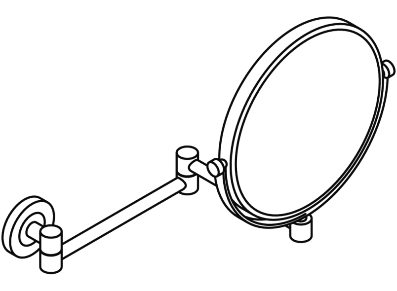 950.01.225 зеркало для макияжа HEWI USA Produkte  - Вид №3