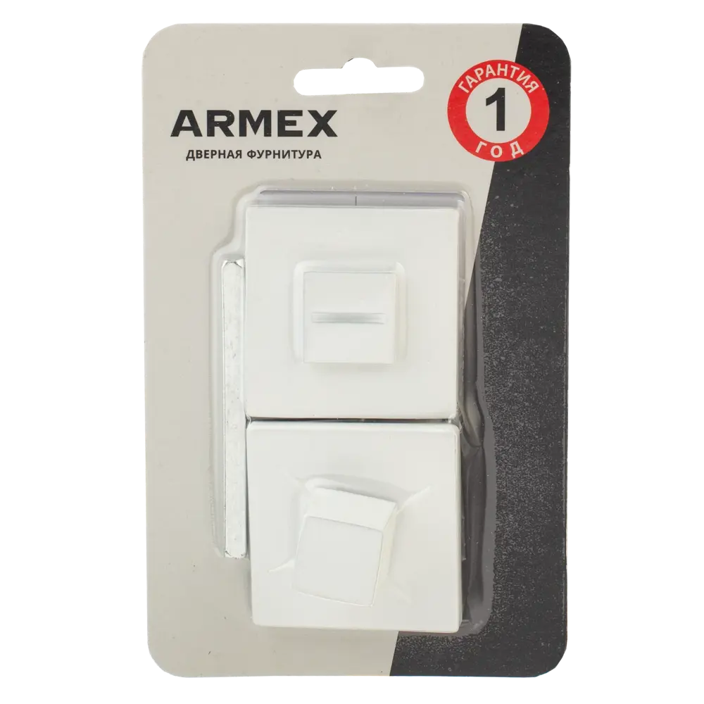 Фиксатор дверной Armex WC-3016 белый матовый для замков и защелок 89351097 STLM-1465788