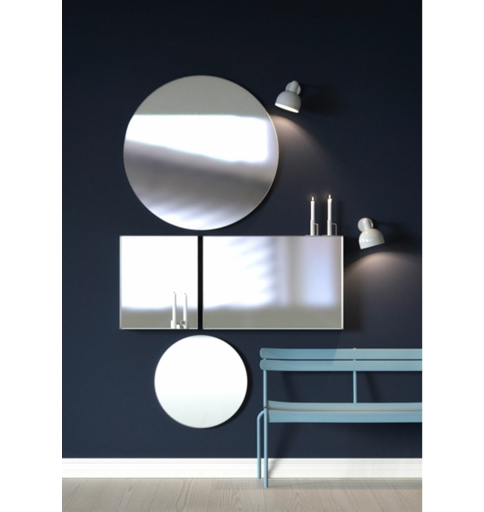 FROST Зеркало круглое 4130, Ø60cm » белое Алюминий Белый U4130-W  - Вид №1