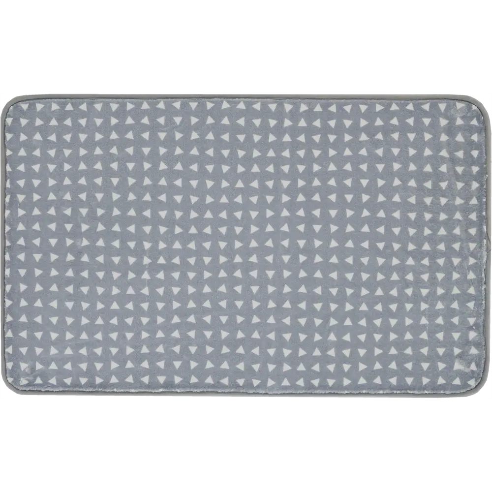 Коврик для ванной комнаты Swensa Cosmo 80x50 см цвет серый BSM STLM-2139476