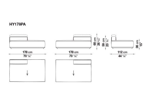 Ткань сад диван B&B Italia Outdoor HYBRID ARCH-00117020 - Вид №20