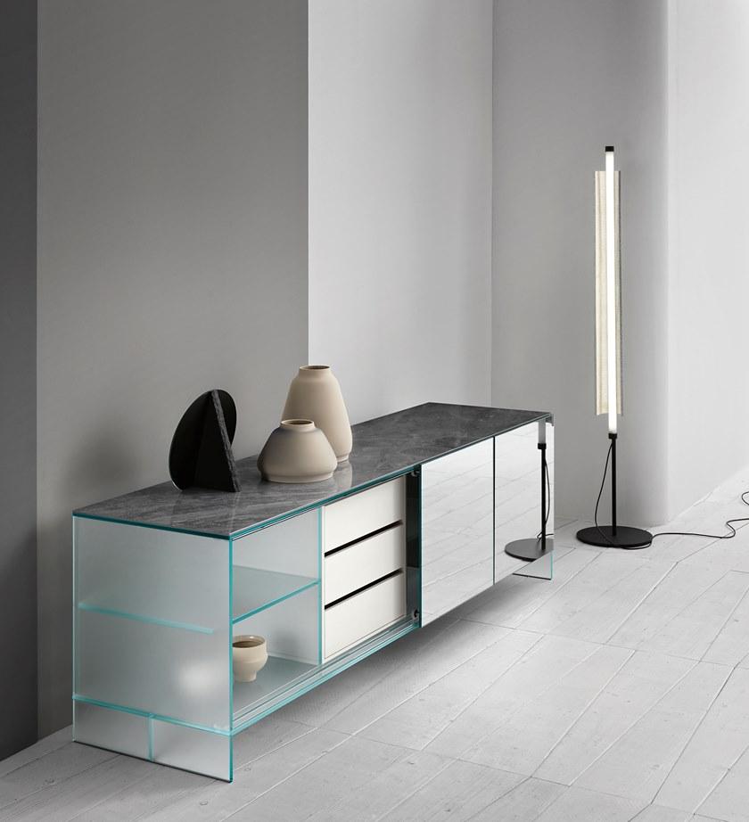 Tonelli Design Буфет стеклянный с раздвижными дверцами и ящиками Shoji sun-id-1431577 - Вид №1